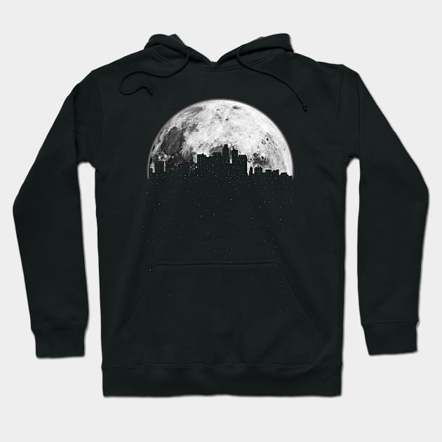 Moon and the city Hoodie by Kyra_Clay